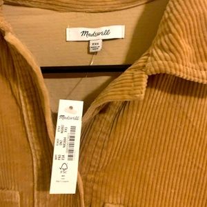 Madewell Corduroy Kentwood Oversized Shirt-Jacket